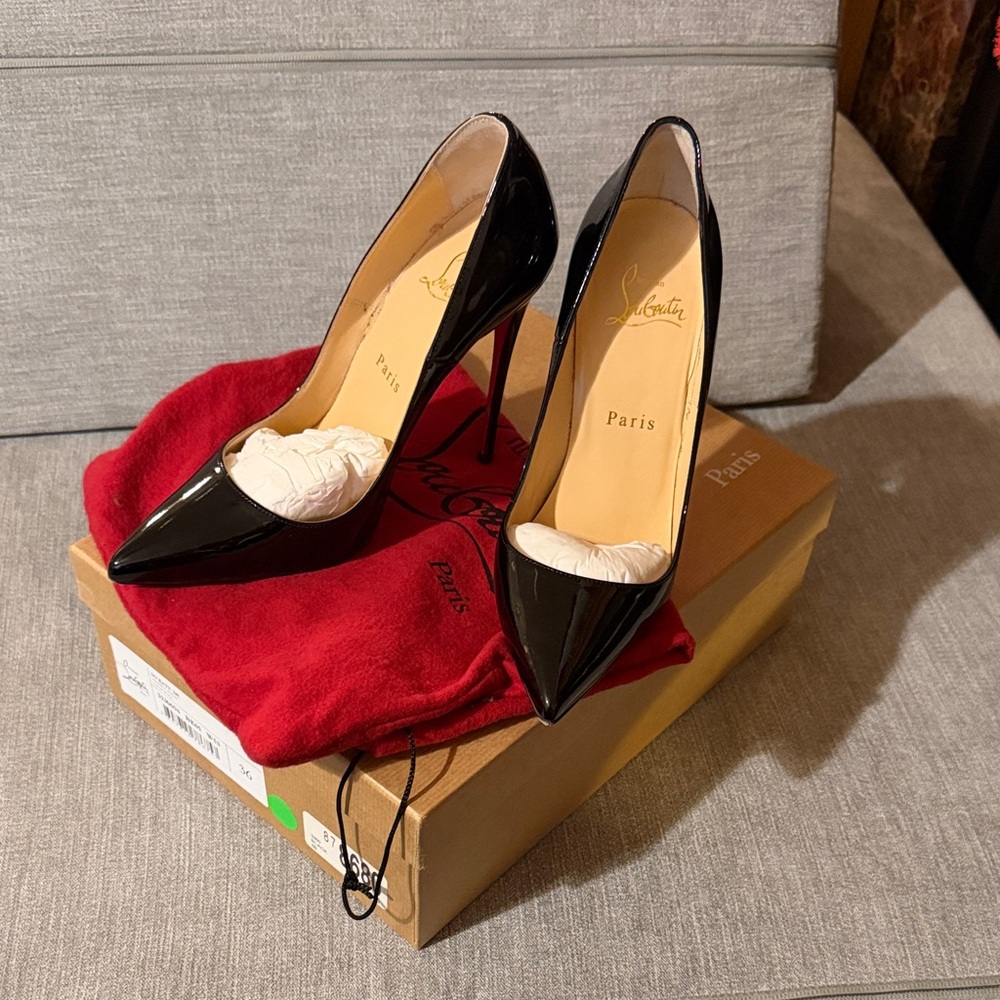 Christian Louboutin Patent Black Heels